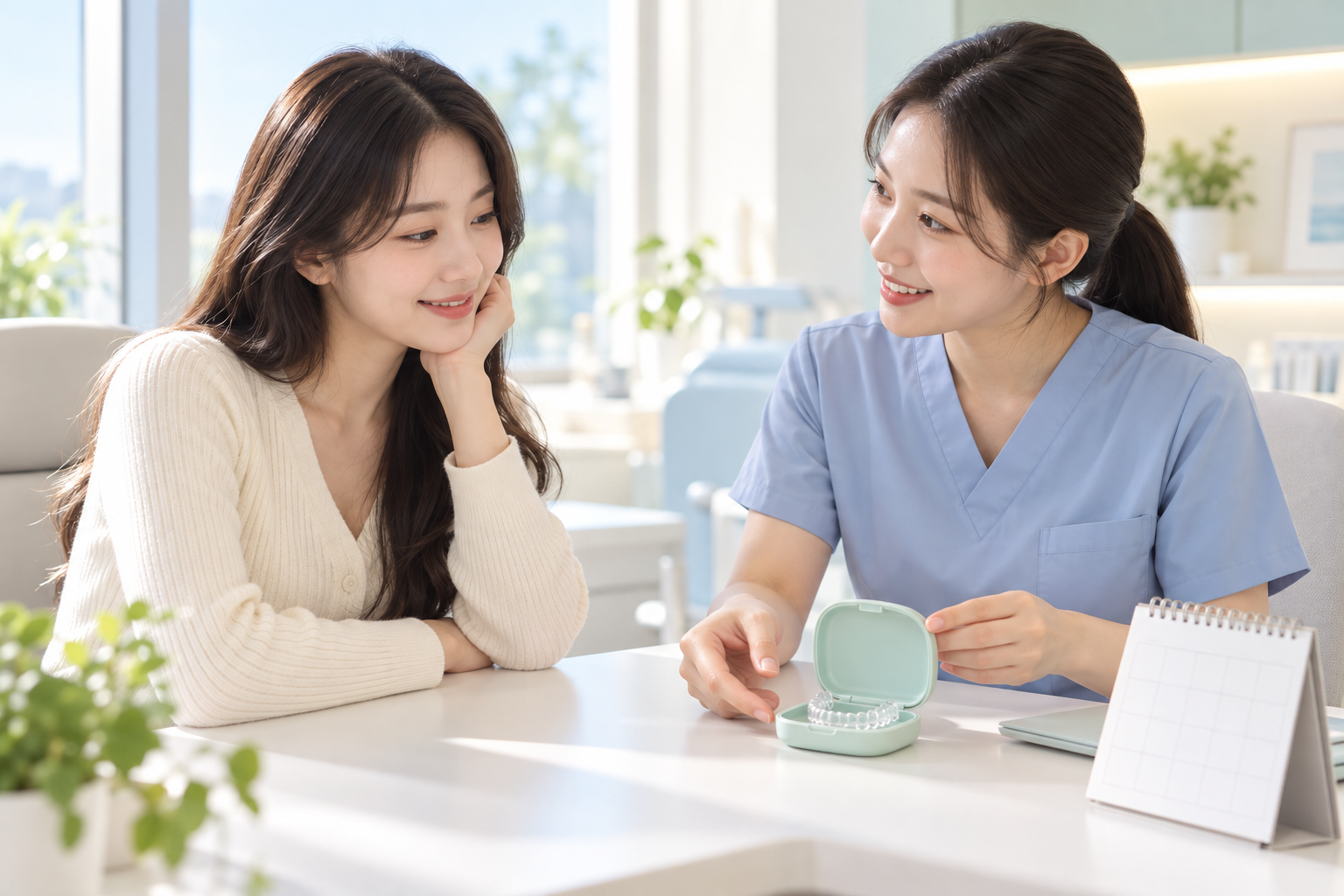 중랑구 교정 유지장치 — 고정식·가철식 리테이너 종류와 착용 기간 안내, 오늘치과의원